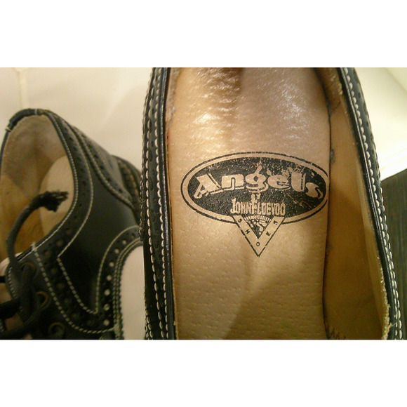 Angels by John’s Lived Brogue Shoes | Black Leather | Chunky Sole | Men's 5.5 - Picture 9 of 11